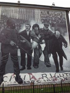 Veggmaleri av Bloody Sunday Derry. Foto