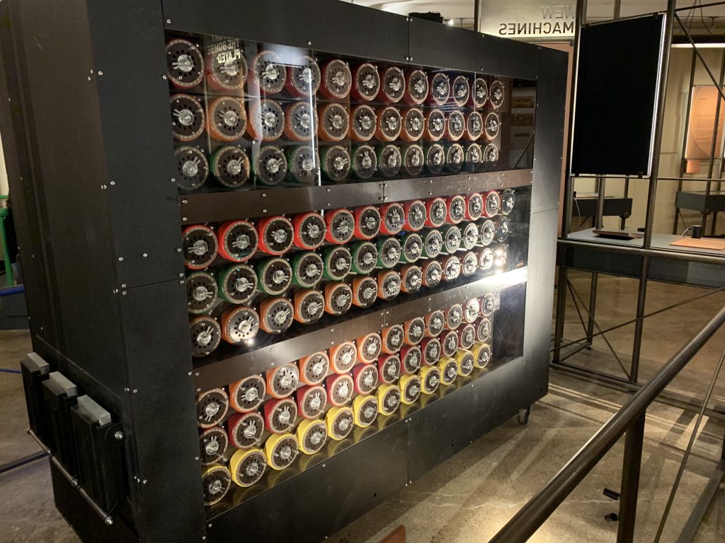 Bomb Machines på Bletchley Park. Foto