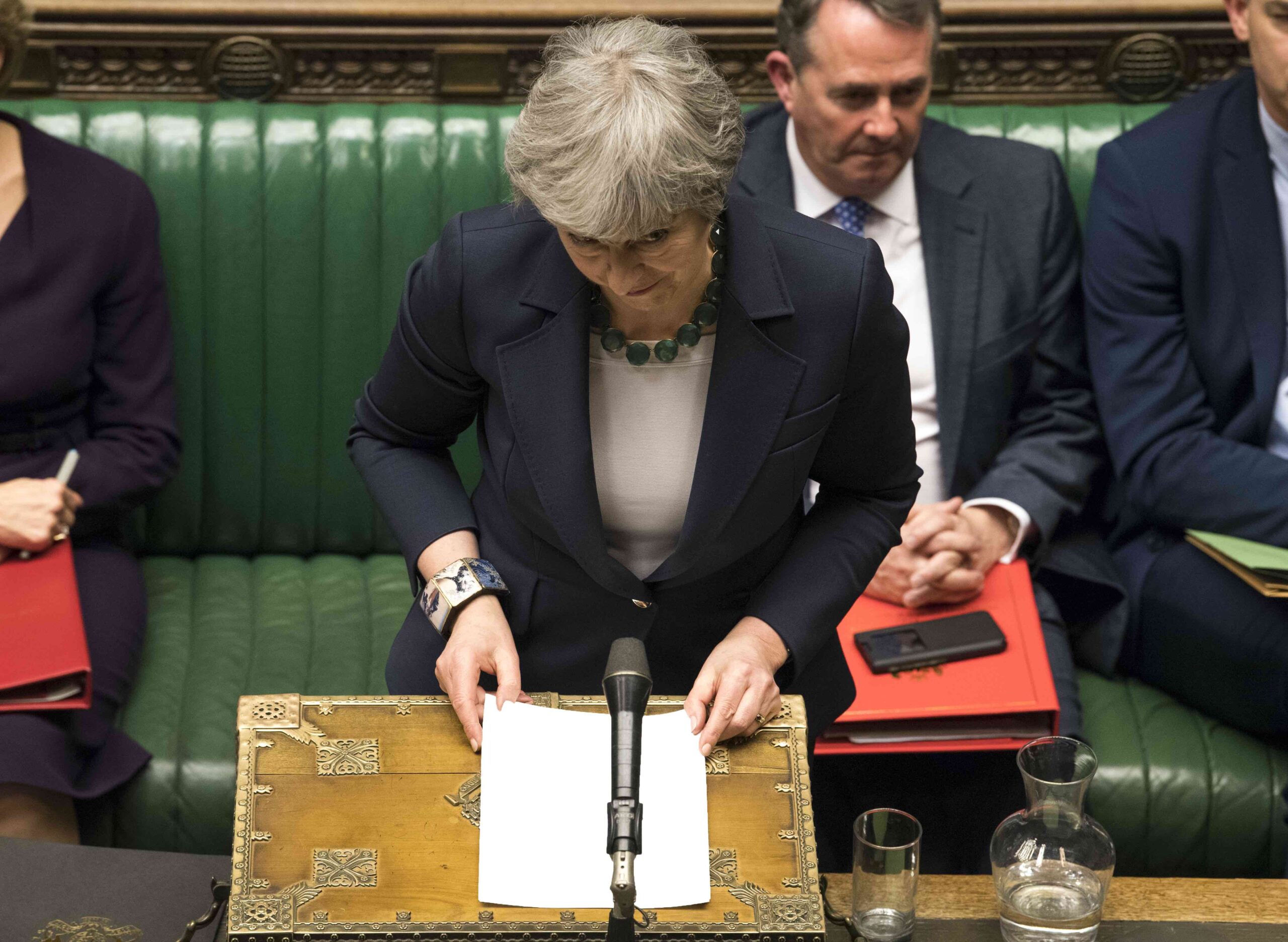 Theresa May i Underhuset den gang hun var statsminister